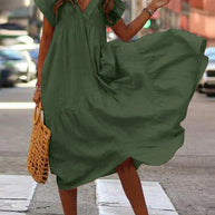 WW | Stylisches Sommerkleid mit kurzen Ärmeln