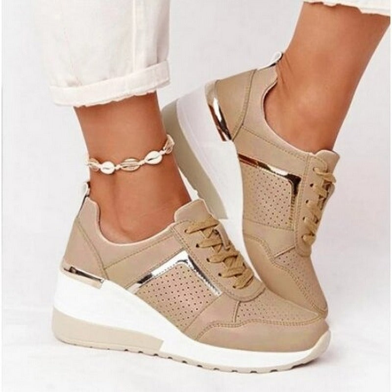 WW | Plattform Sneaker Damen - leichte Freizeitschuhe
