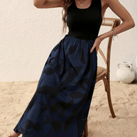 WW | Ärmelloses Boho Maxikleid