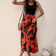 WW | Ärmelloses Boho Maxikleid