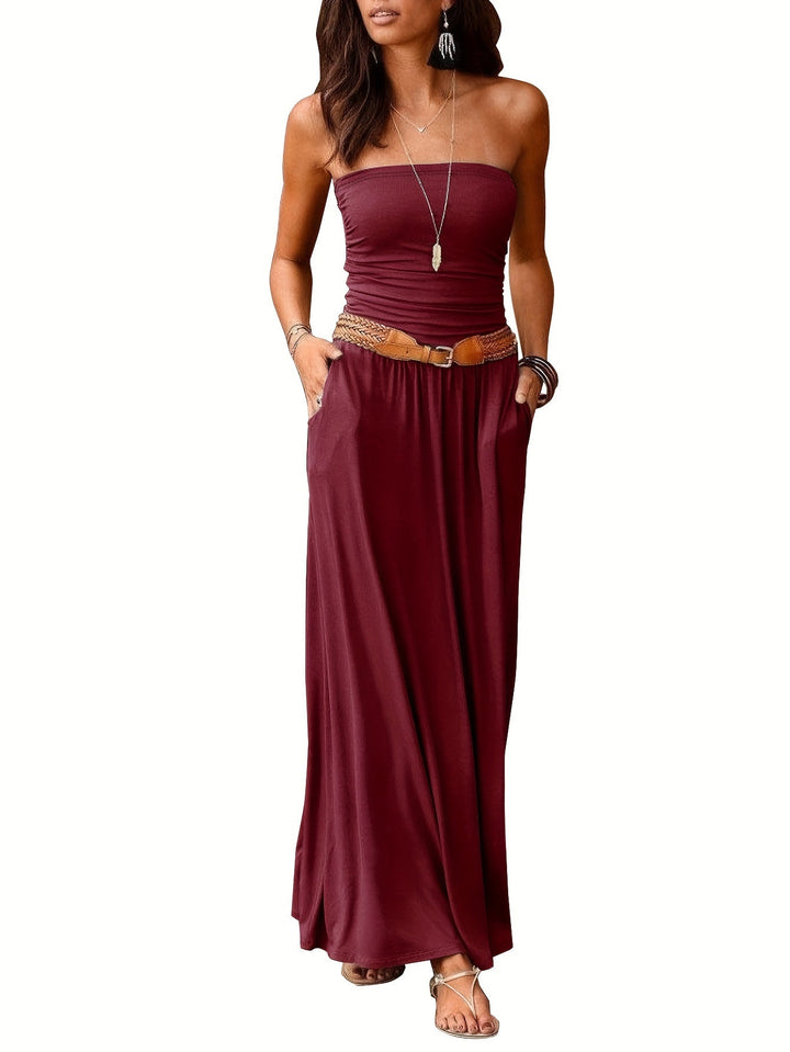 W&W Mode | Kleid Boho Sommer Bustier Kleid Röhrenkleid