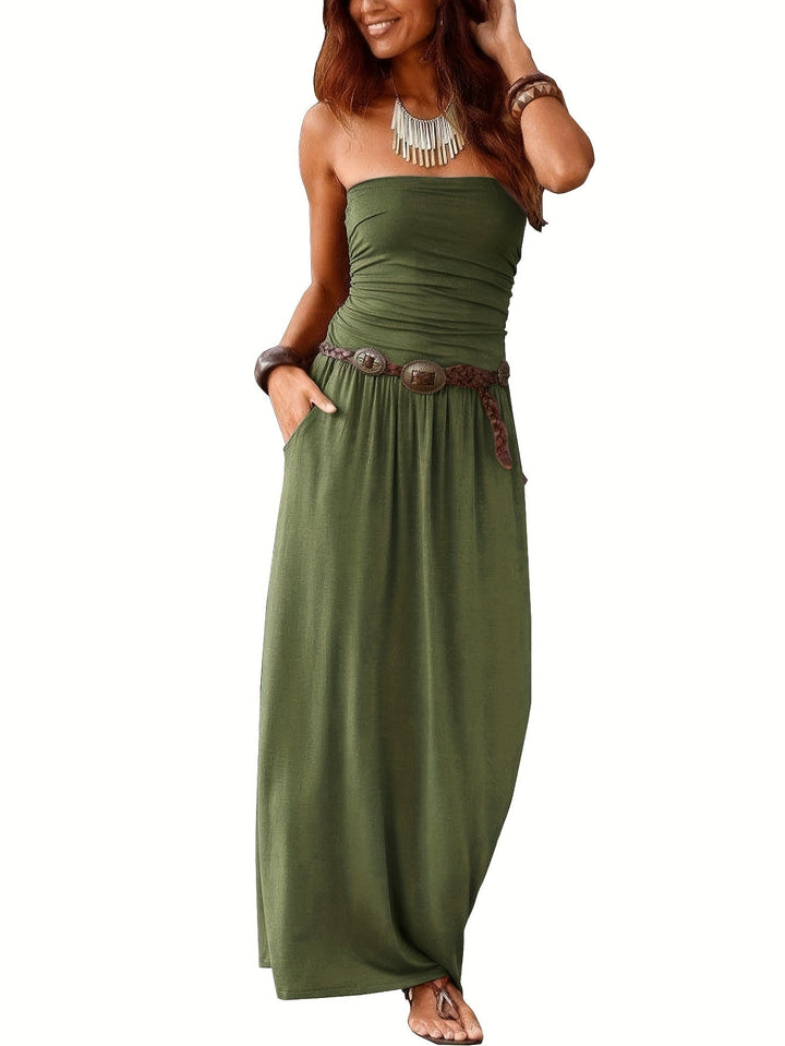 W&W Mode | Kleid Boho Sommer Bustier Kleid Röhrenkleid