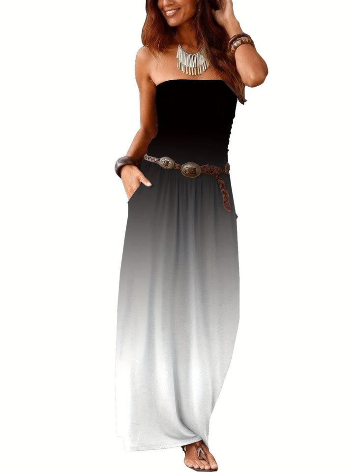 W&W Mode | Kleid Boho Sommer Bustier Kleid Röhrenkleid