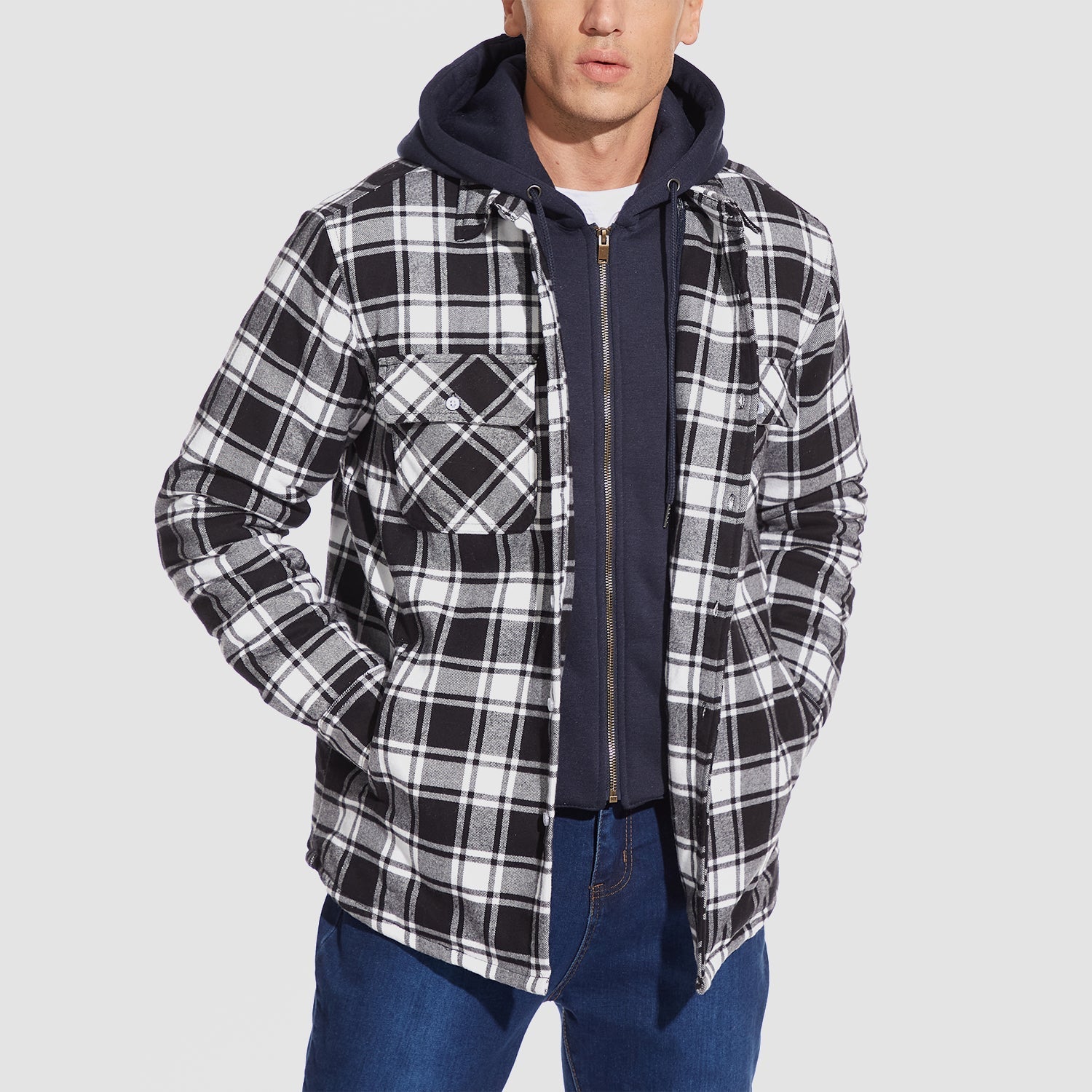 WW | Stilvolle Warme Kapuzenjacke