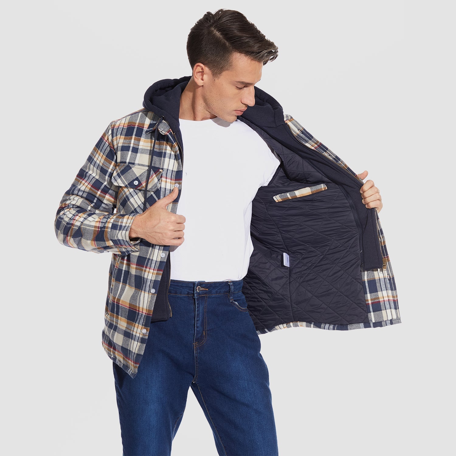WW | Stilvolle Warme Kapuzenjacke