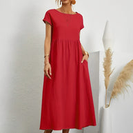 WW | Atemberaubendes Baumwoll-Sommerkleid mit Bequemem Schnitt für Warmes Wetter