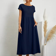 WW | Atemberaubendes Baumwoll-Sommerkleid mit Bequemem Schnitt für Warmes Wetter