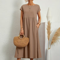 Camille | Kleid mit Rundhalsausschnitt