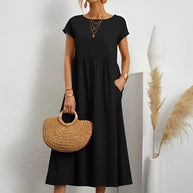 WW | Atemberaubendes Baumwoll-Sommerkleid mit Bequemem Schnitt für Warmes Wetter