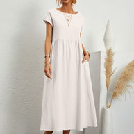 Camille | Kleid mit Rundhalsausschnitt