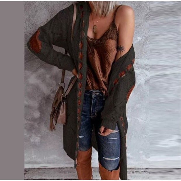 Kapuzenpullis Strickjacke
