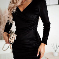 WW | Samt Party Kleid Lange Ärmel Ist Ein Muss Für Diese Saison.