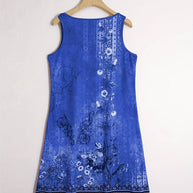 WW | Ärmellos Lockere Passform Boho Kleid Sommerkleid