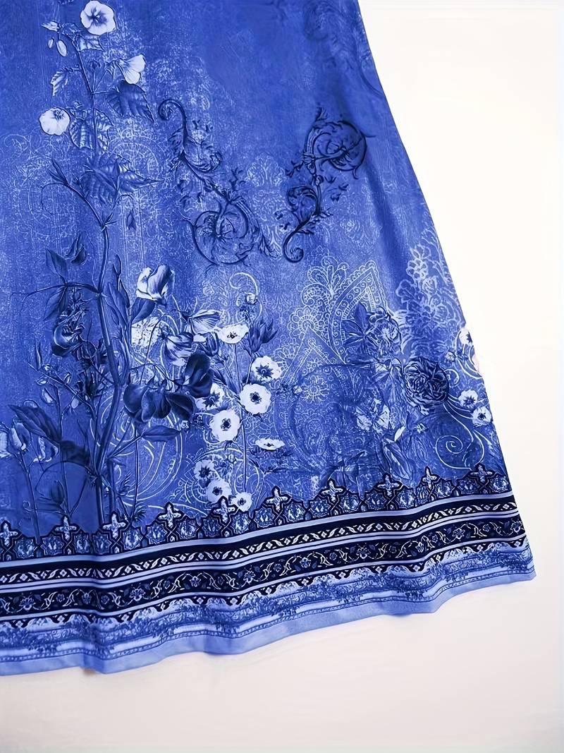 W&W Mode | Ärmellos Lockere Passform Boho Kleid Sommerkleid