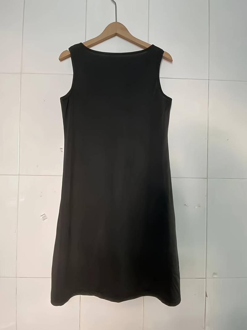 W&W Mode | Ärmellos Lockere Passform Boho Kleid Sommerkleid