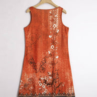 WW | Ärmellos Lockere Passform Boho Kleid Sommerkleid