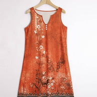 WW | Ärmellos Lockere Passform Boho Kleid Sommerkleid