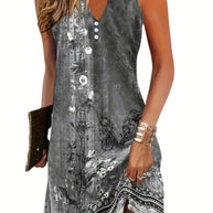 WW | Ärmellos Lockere Passform Boho Kleid Sommerkleid