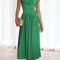 WW | Mock Neck Cutout Midi Kleid
