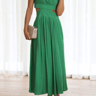 WW | Mock Neck Cutout Midi Kleid