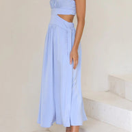 WW | Mock Neck Cutout Midi Kleid
