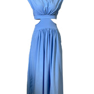 WW | Mock Neck Cutout Midi Kleid