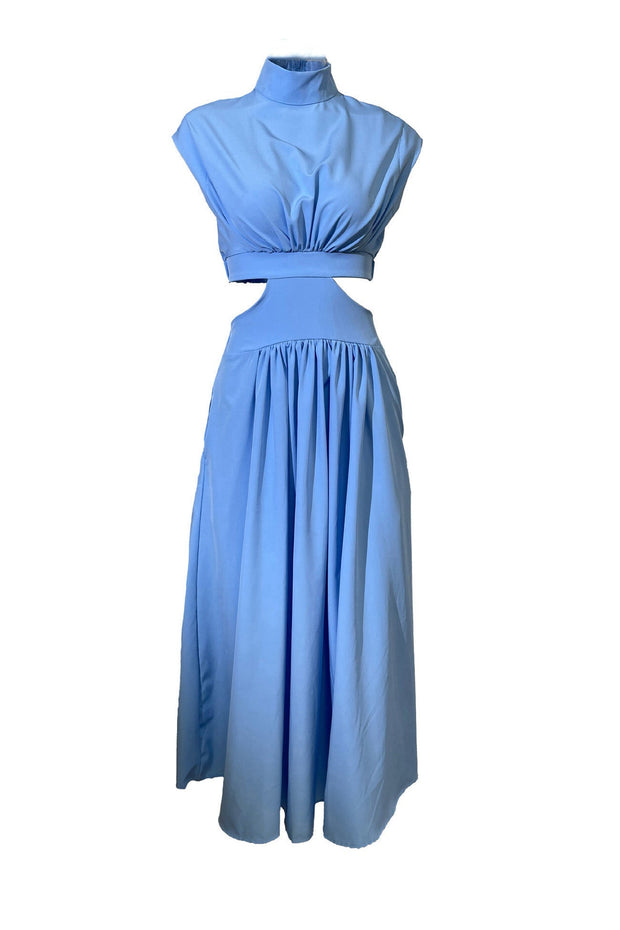 WW | Mock Neck Cutout Midi Kleid