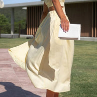 WW | Mock Neck Cutout Midi Kleid