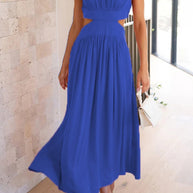 WW | Mock Neck Cutout Midi Kleid