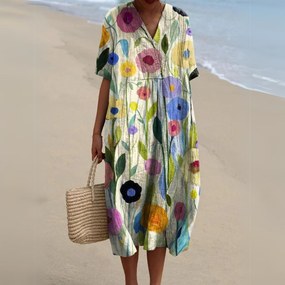 WW | Buntes Baumwoll-Sommerkleid