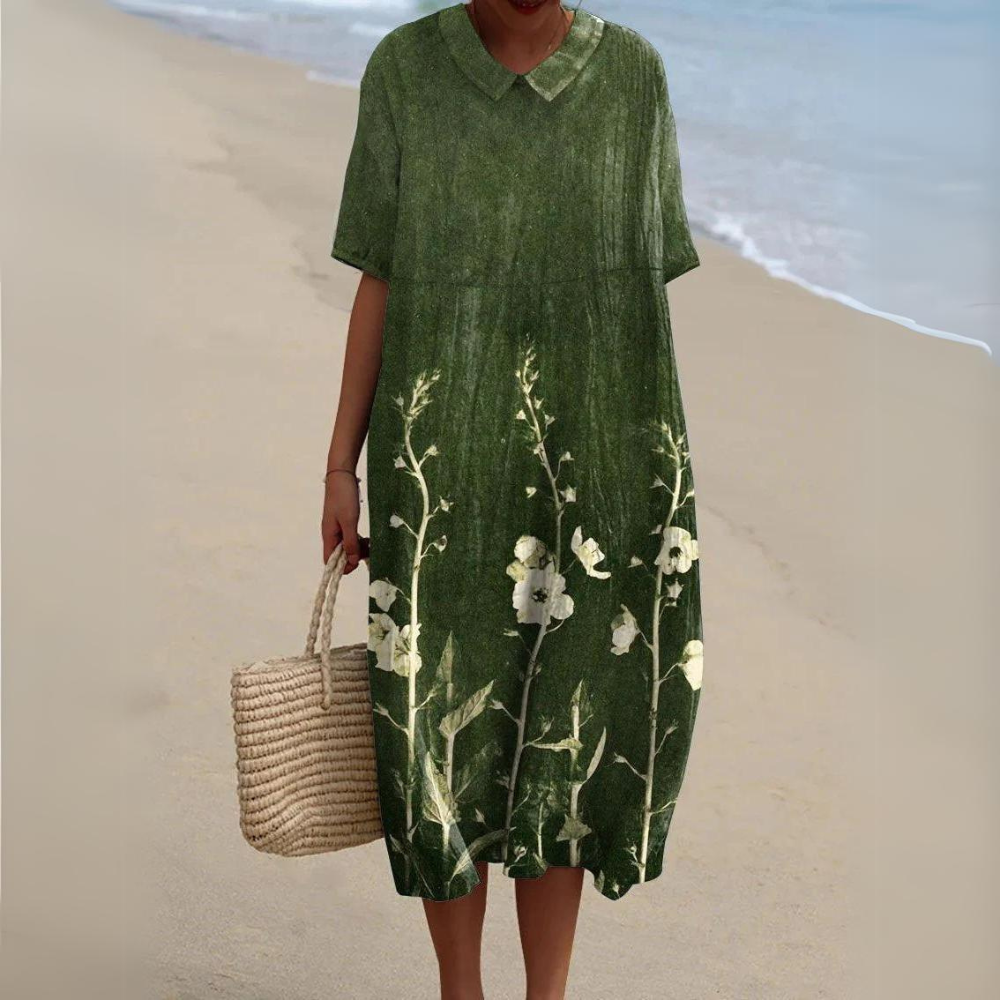 W&W Mode | Buntes Baumwoll-Sommerkleid