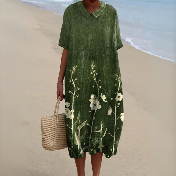 W&W Mode | Buntes Baumwoll-Sommerkleid