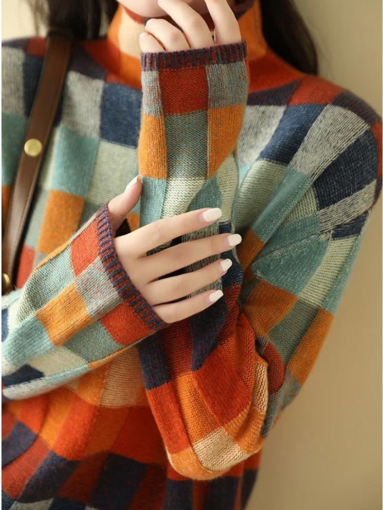 W&W Mode Bunter und warmer pullover