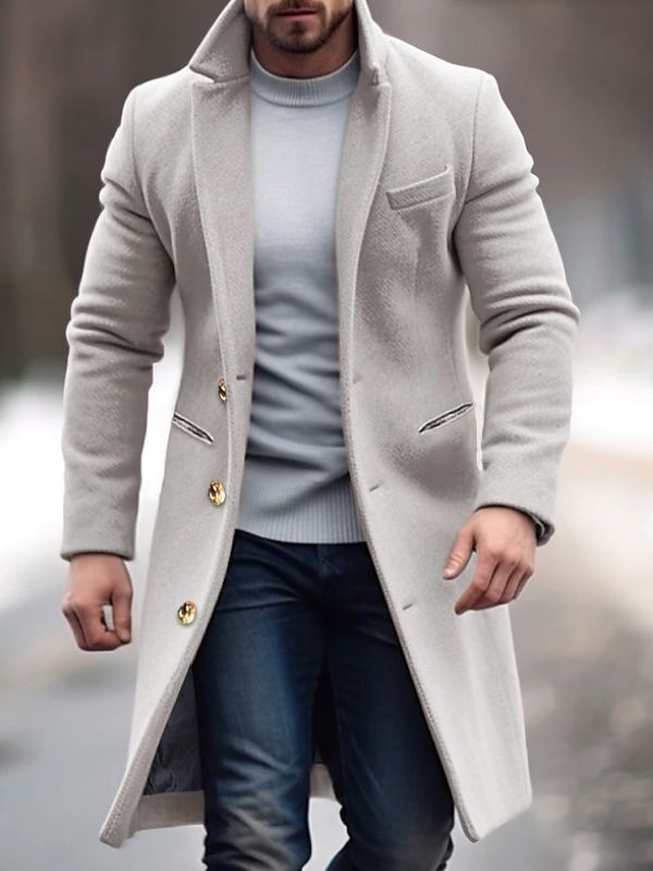 W&W Mode | Moderne Herrenjacke Mit Knöpfen