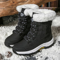 WW | Klassische Winter Midi Stiefel mit Futter für Frauen