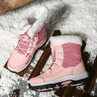 WW | Klassische Winter Midi Stiefel mit Futter für Frauen