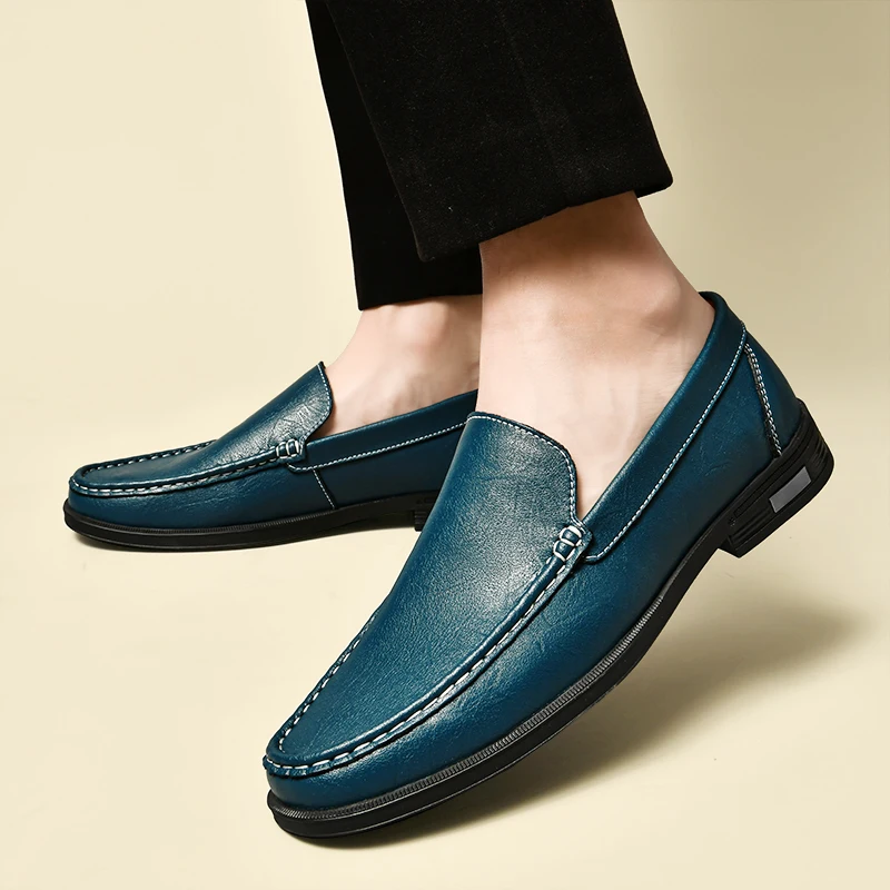 W&W Mode | Leder Slipper Loafers Herrenschuhe