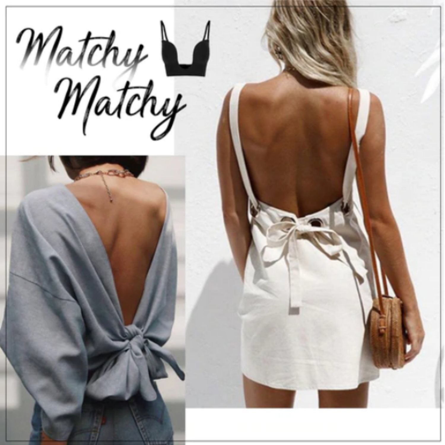 WW | Tauchen BH, tiefer Ausschnitt -Push-Up BH mit tiefem Ausschnitt und offenem Rücken!