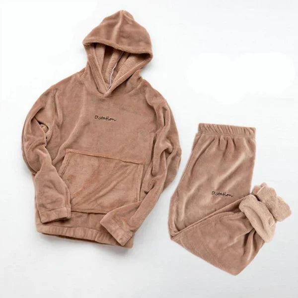 WOLFF | Casual Herbst Hoodie und Hüfthose Set für Frauen