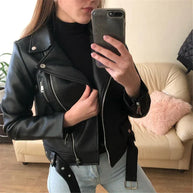 WW | Lederjacke Mit Herbst-Winter Wärme Für Frauen