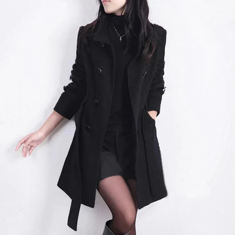W&W Mode - Eleganter Winter-Langmantel für Damen