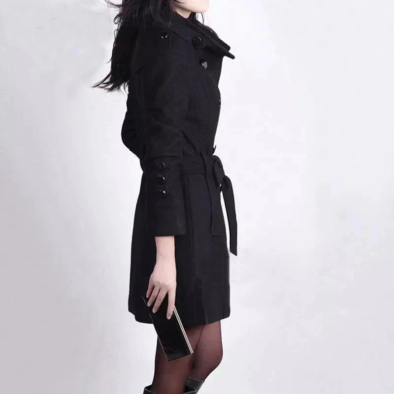 W&W Mode - Eleganter Winter-Langmantel für Damen