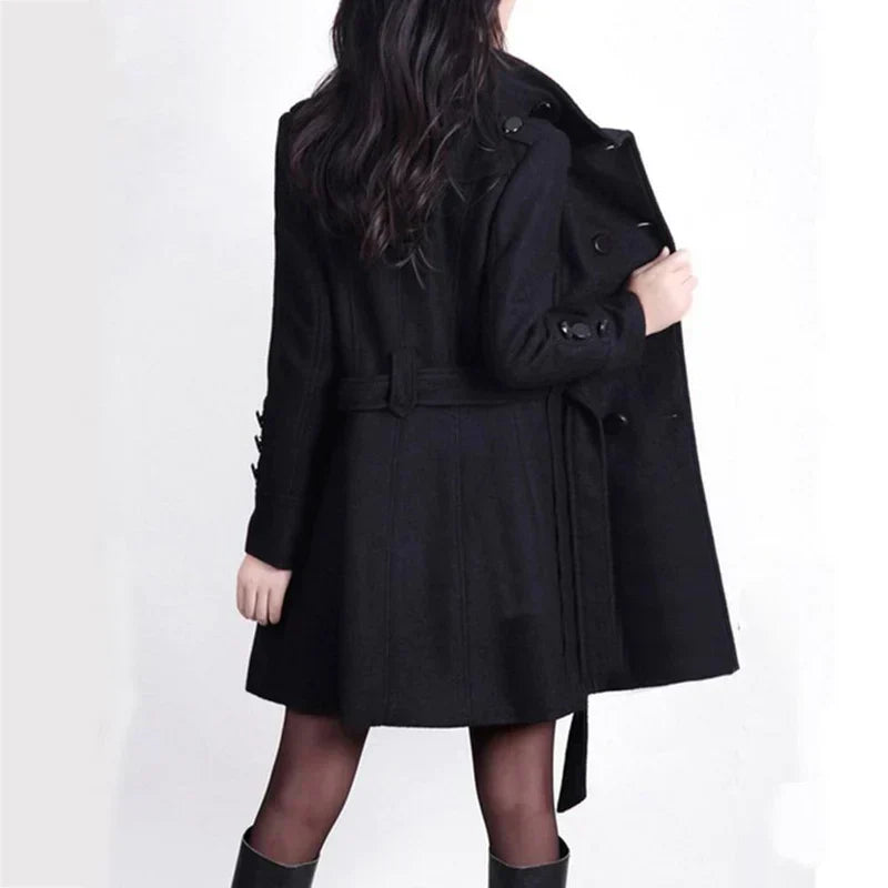W&W Mode - Eleganter Winter-Langmantel für Damen