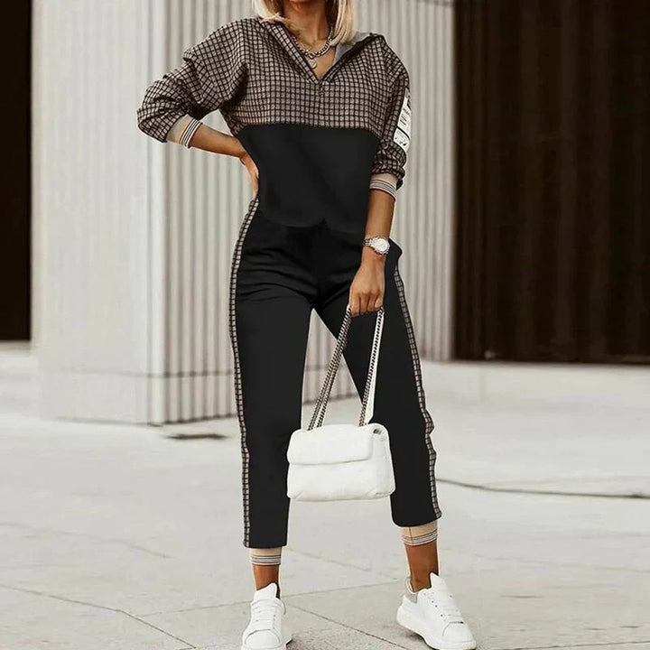 W&W Mode | Damen Stilvoll 2 Teile Jogginganzug Set