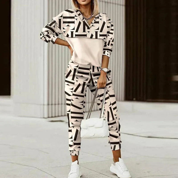 WW | Damen Stilvoll 2 Teile Jogginganzug Set