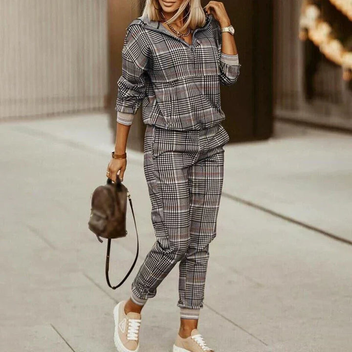W&W Mode | Damen Stilvoll 2 Teile Jogginganzug Set