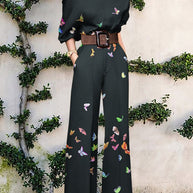 WW | trägerloser Jumpsuit mit Blumenmuster