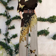 WW | trägerloser Jumpsuit mit Blumenmuster