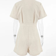Sommer Leinen Jumpsuit