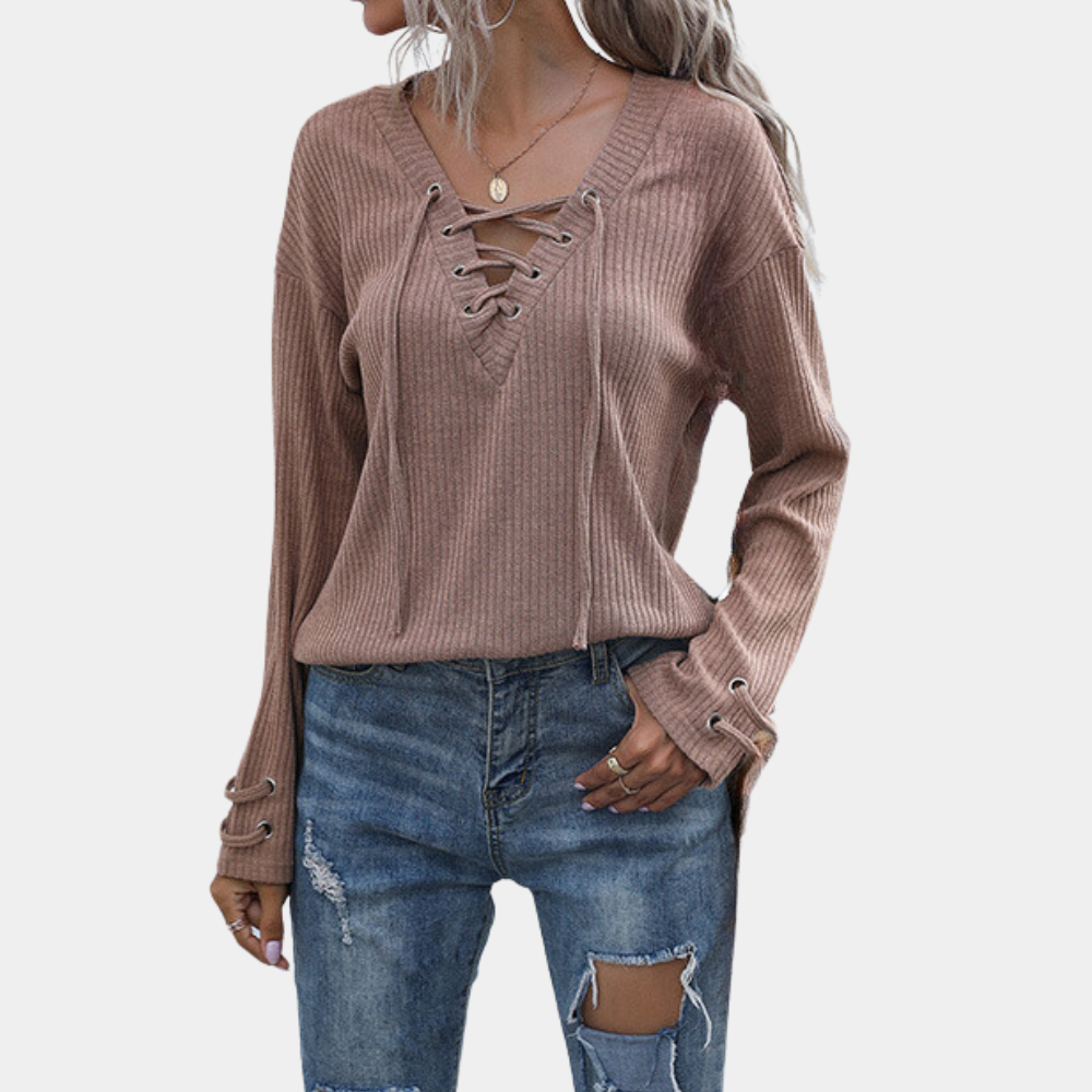 WW | Damenstrickpullover mit bequemem Sitz